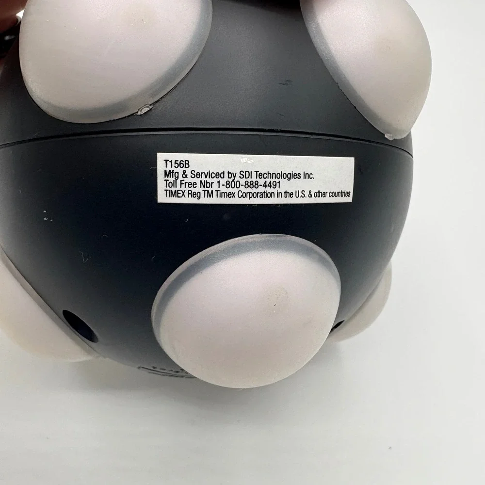 Timex Alarm Clock T156B Wacky Wake-up Talking Vibrating WORKS (some‎ corrosion)